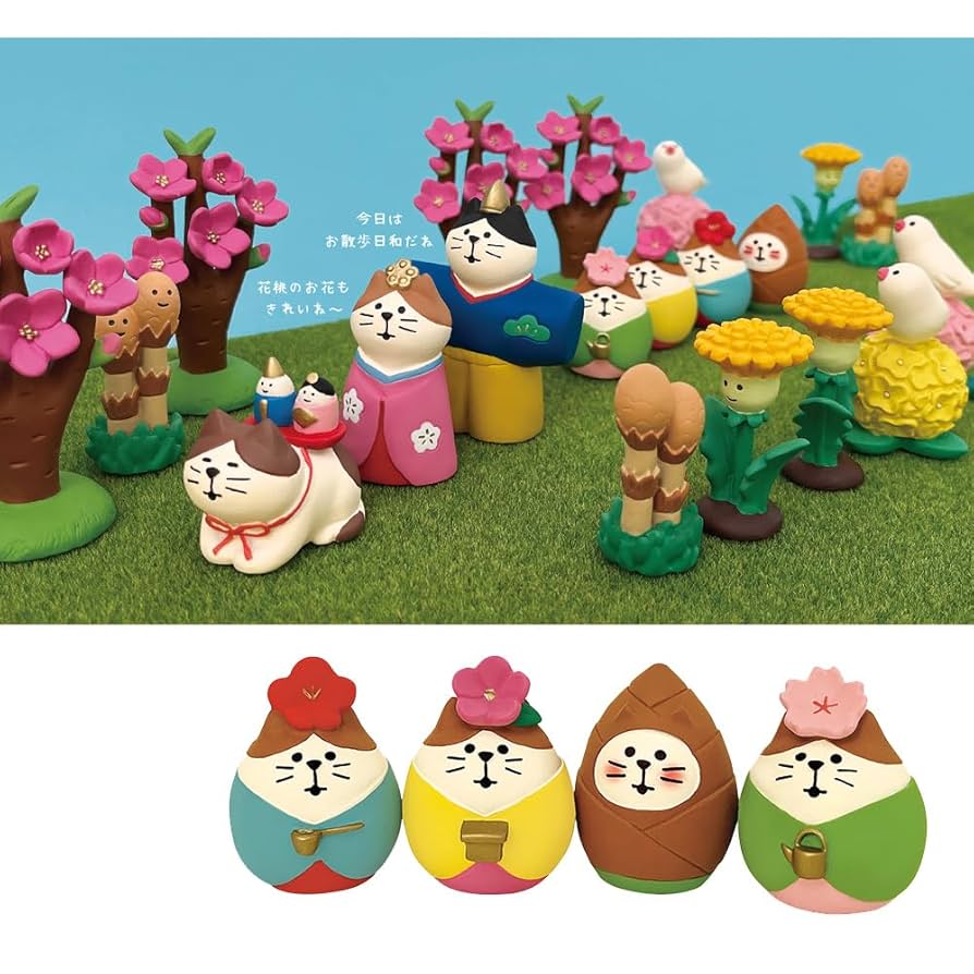 レア　コンコンブル　ひな祭り　猫 DECOLE 猫雛(さくら) 桜うららかひなまつり デコレ コンコンブル